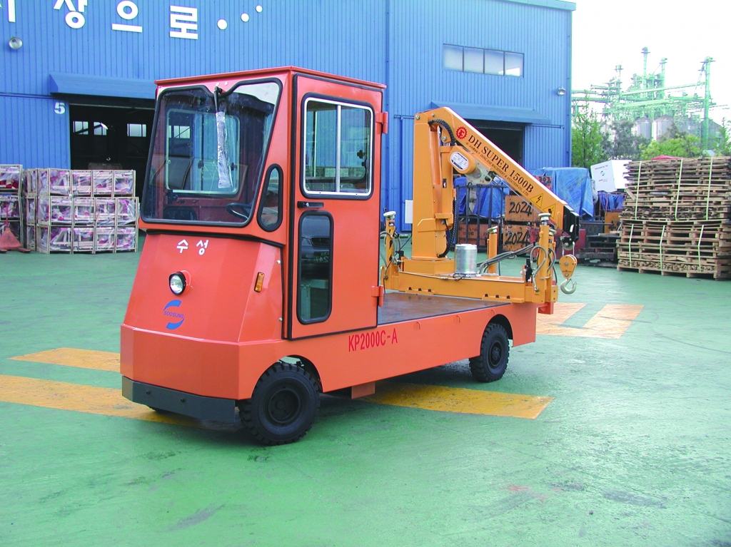 전동 운반차: 크레인 장착형